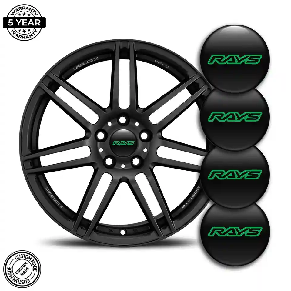 RAYS Logo Silicone Sticker Sleek Style