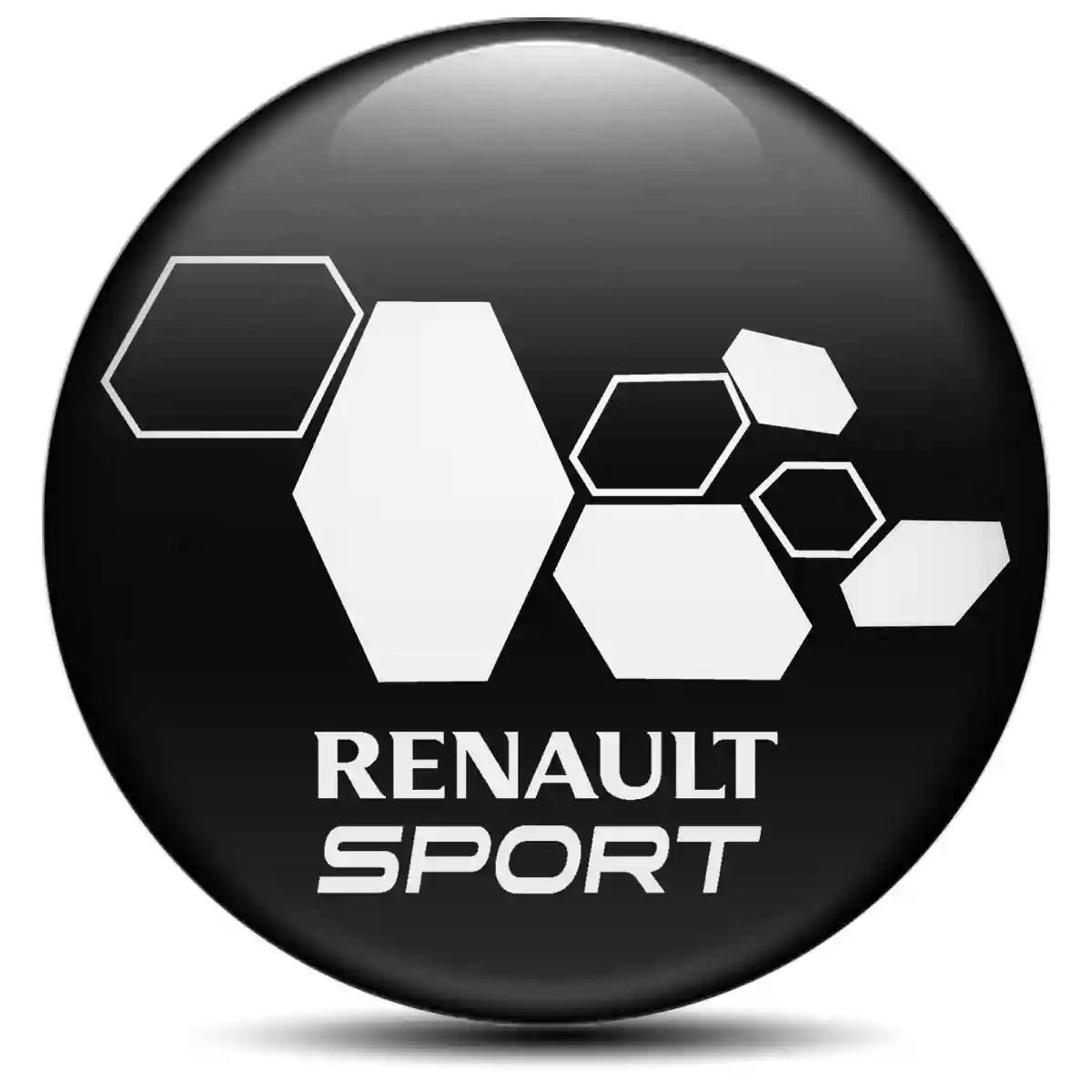 Renault Domed Sticker Self-Adhesive Refined Design