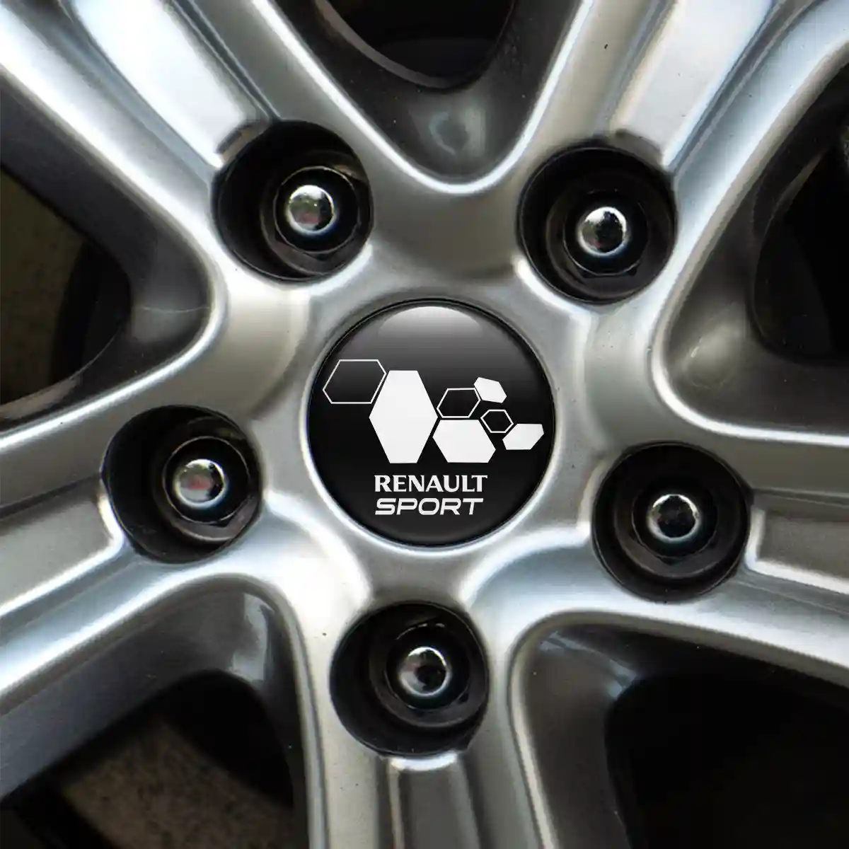 Renault Domed Sticker Self-Adhesive Refined Design