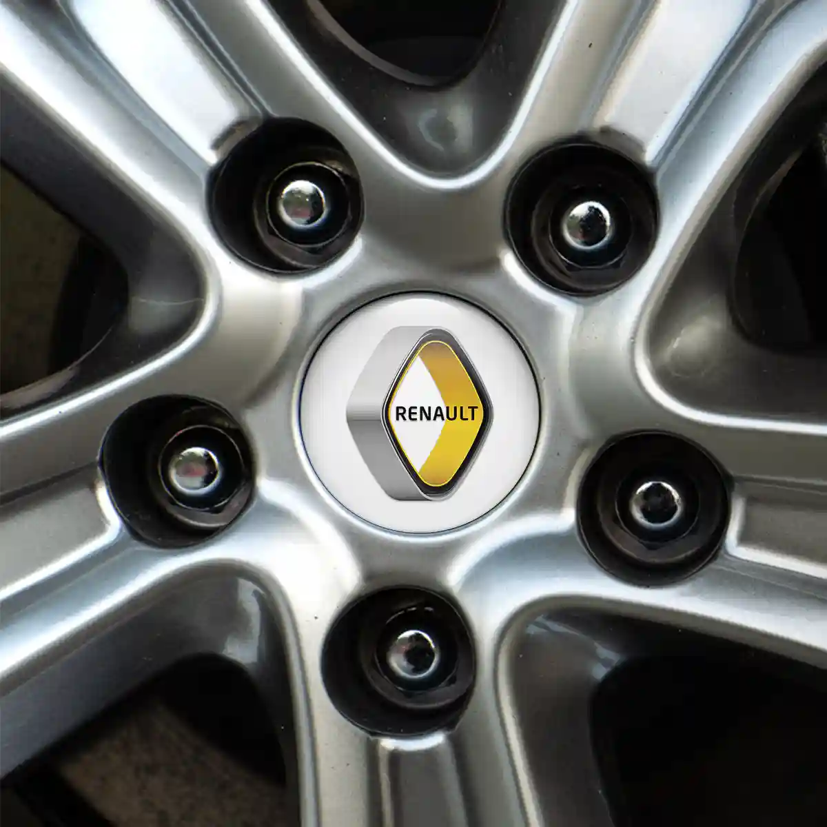 Renault Emblem Center Hub Cap Self-Adhesive Refined Design