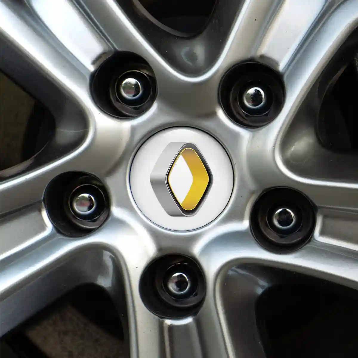 Renault Emblem Center Hub Cap Self-Adhesive Sleek Style