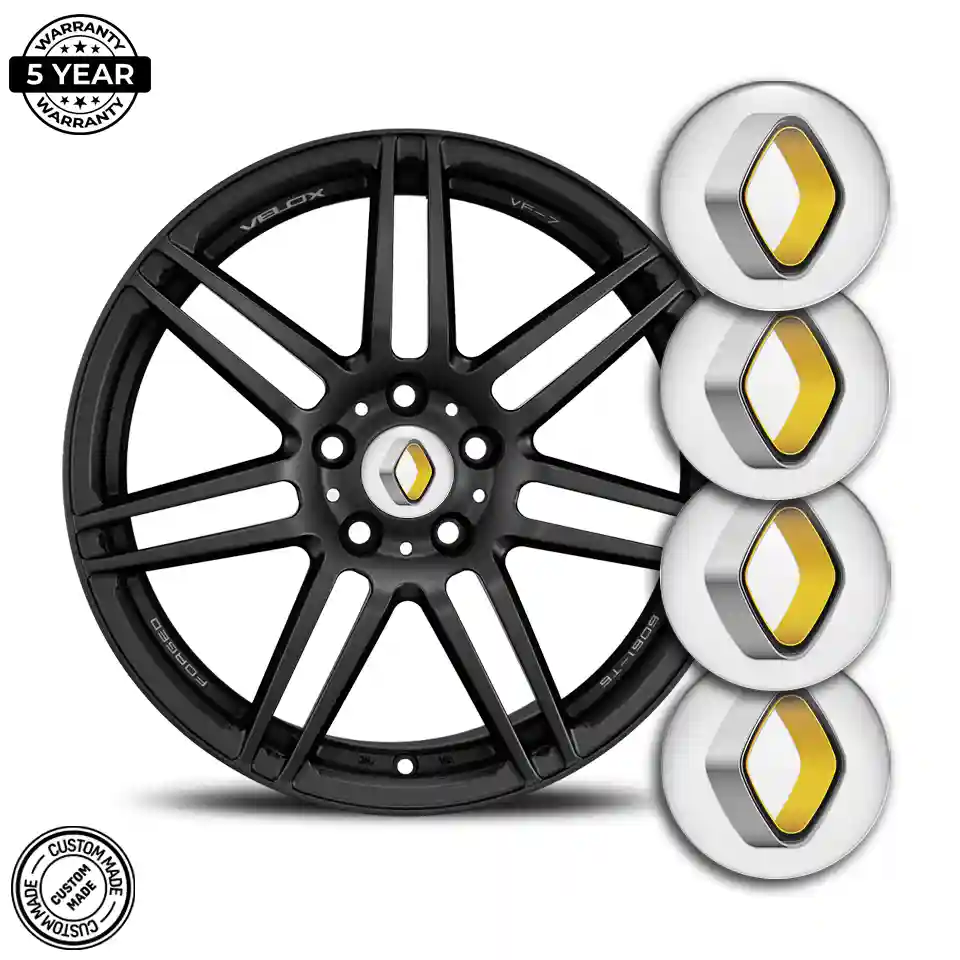 Renault Emblem Center Hub Cap Self-Adhesive Sleek Style