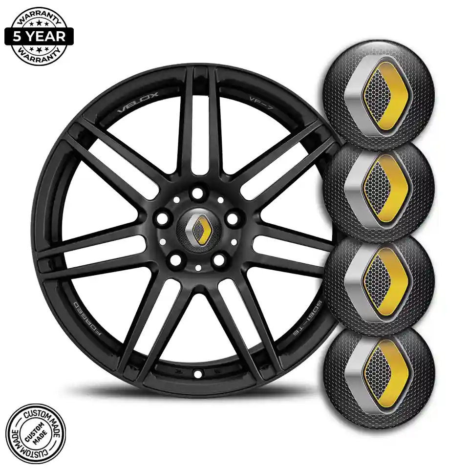 Renault Emblem Wheel Center Caps Elite Finish