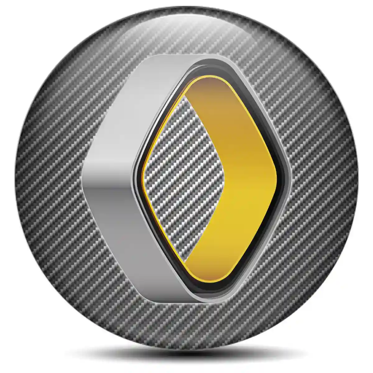 Renault Logo Silicone Badge Self-Adhesive Refined Design