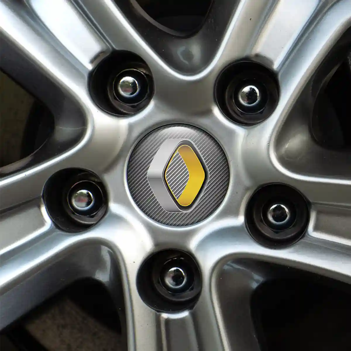 Renault Logo Silicone Badge Self-Adhesive Refined Design