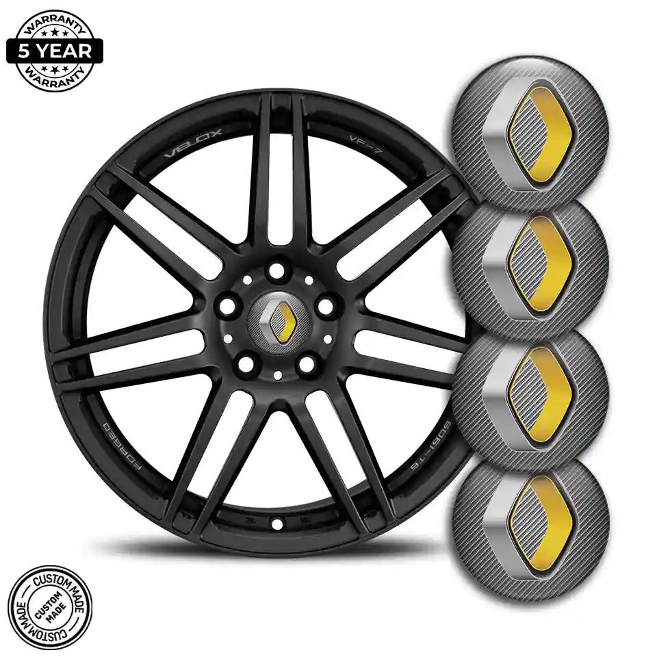 Renault Logo Silicone Badge Self-Adhesive Refined Design