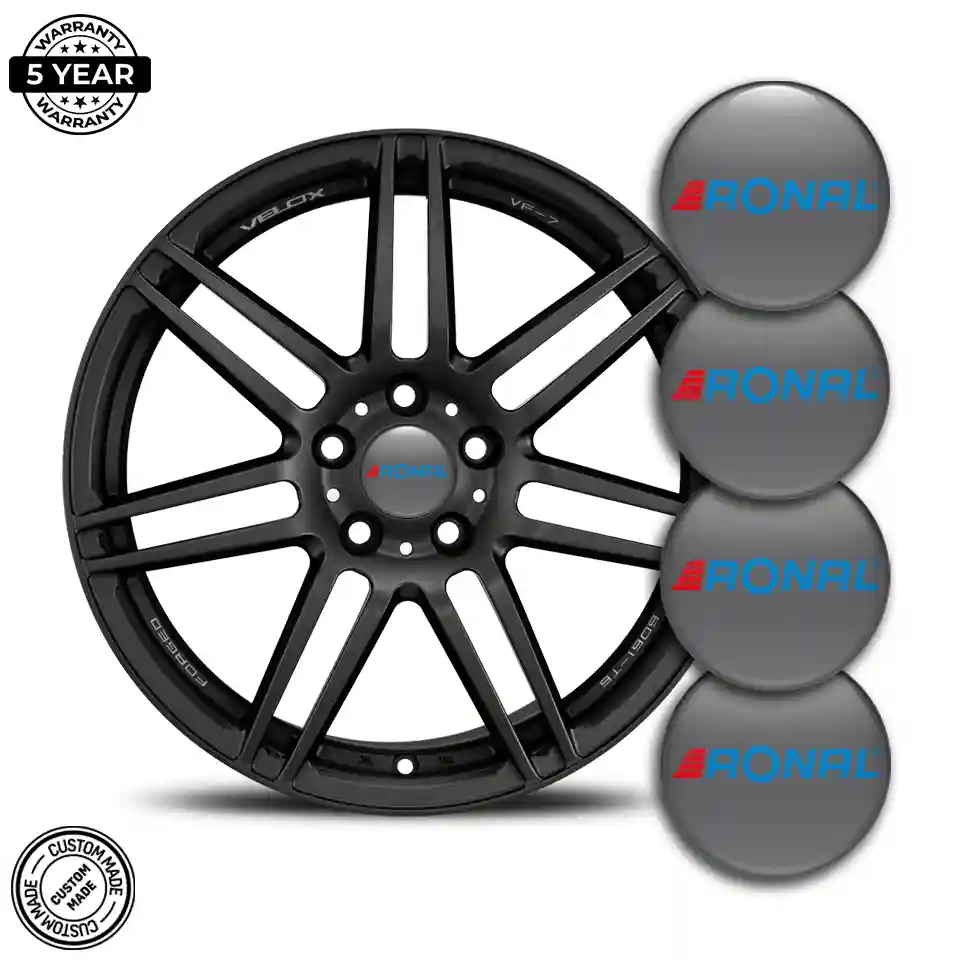 Ronal Badge Emblems Center Cap Self-Adhesive Sleek Style