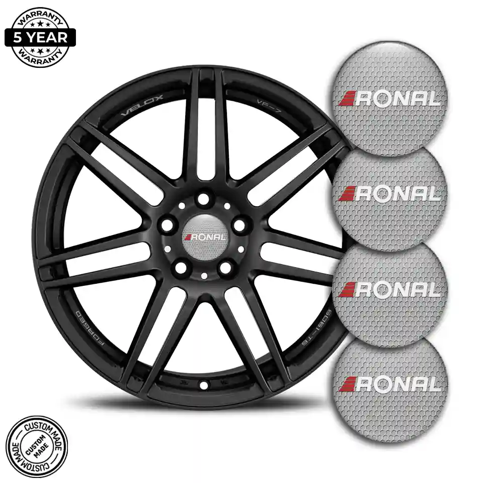 Ronal Domed Emblem Self-Adhesive Sleek Style