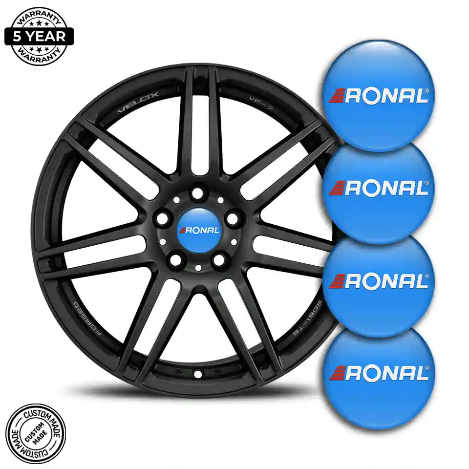 Ronal Emblem Center Hub Cap Self-Adhesive Refined Design