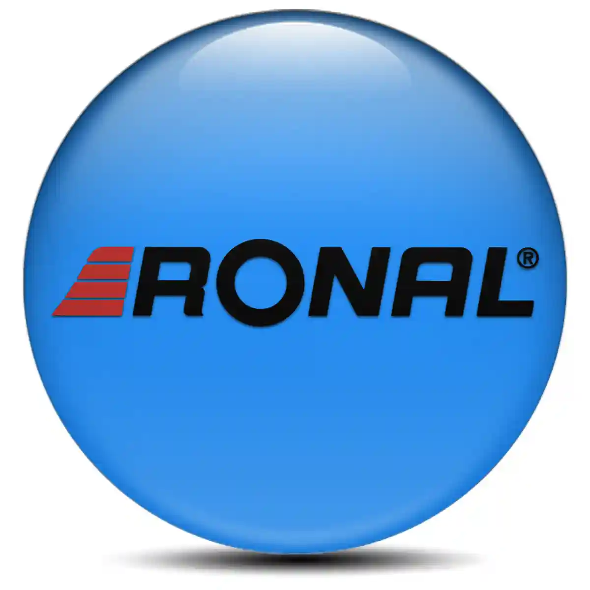 Ronal Logo Silicone Sticker Sleek Style