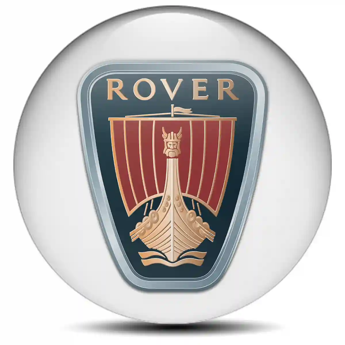 Rover Domed Sticker Sleek Style