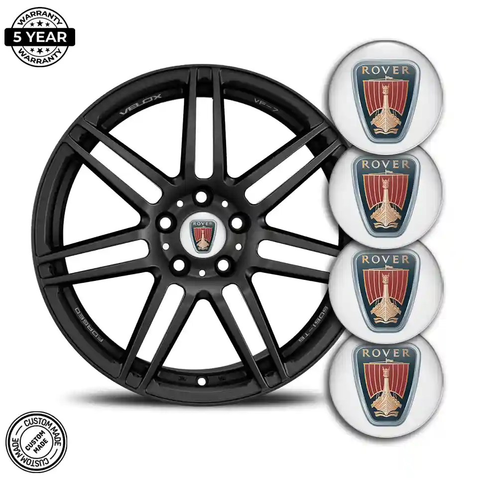 Rover Domed Sticker Sleek Style