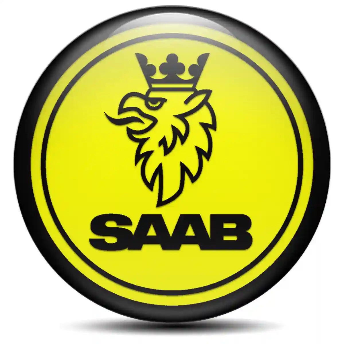 SAAB Domed Emblem Self-Adhesive Refined Design