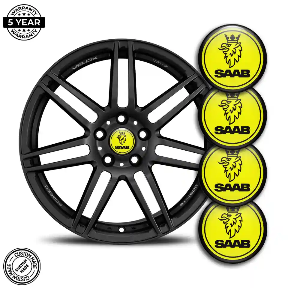 SAAB Domed Emblem Self-Adhesive Refined Design