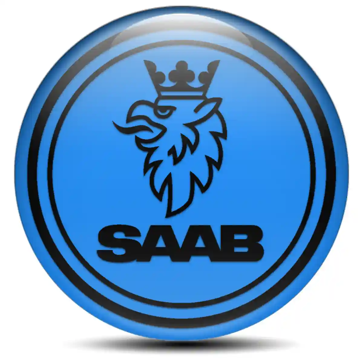 SAAB Domed Sticker Self-Adhesive Signature Grade