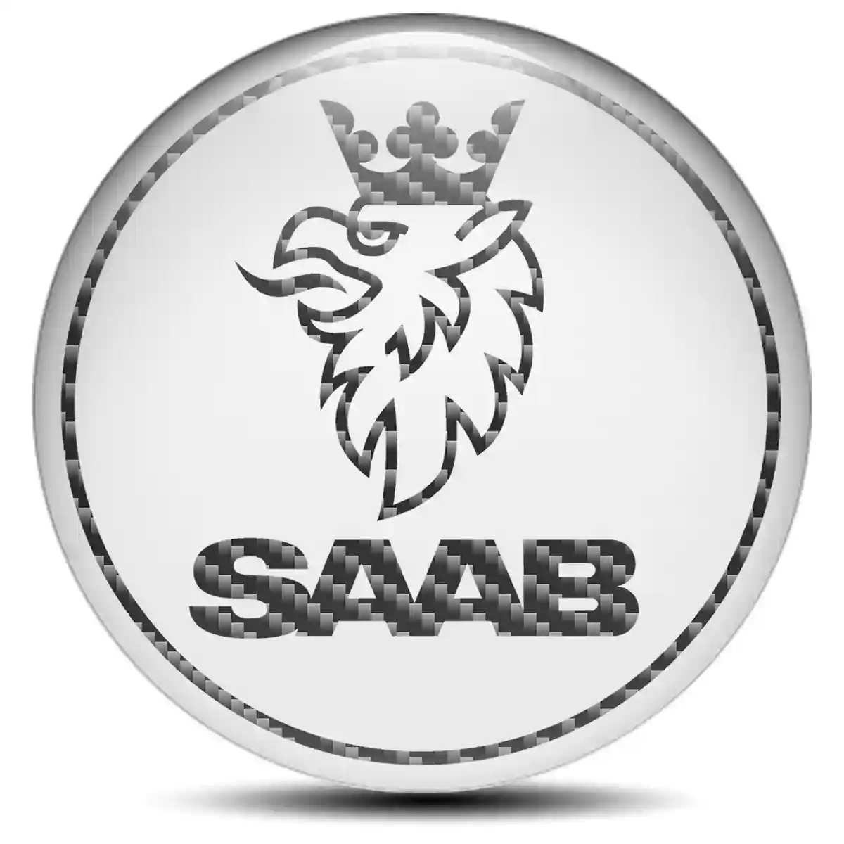 SAAB Emblem Badge Self-Adhesive Refined Design