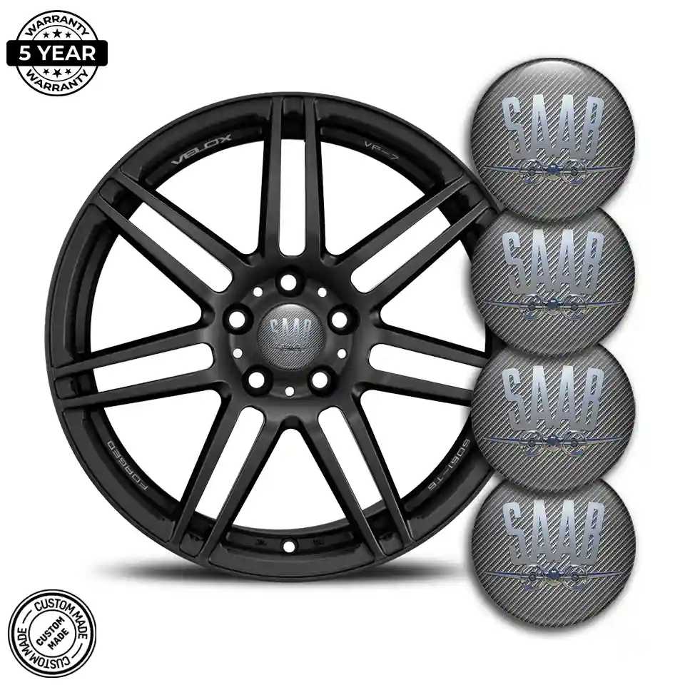 SAAB Logo Emblem Self-Adhesive Refined Design
