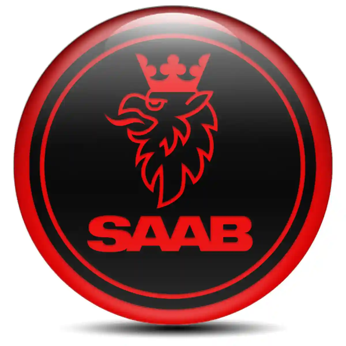 SAAB Logo Emblem Self-Adhesive Superior Craft