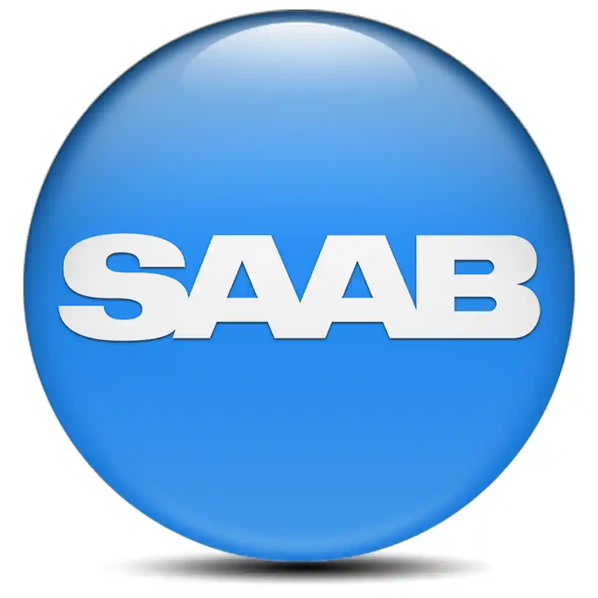 SAAB Logo Silicone Badge Refined Design