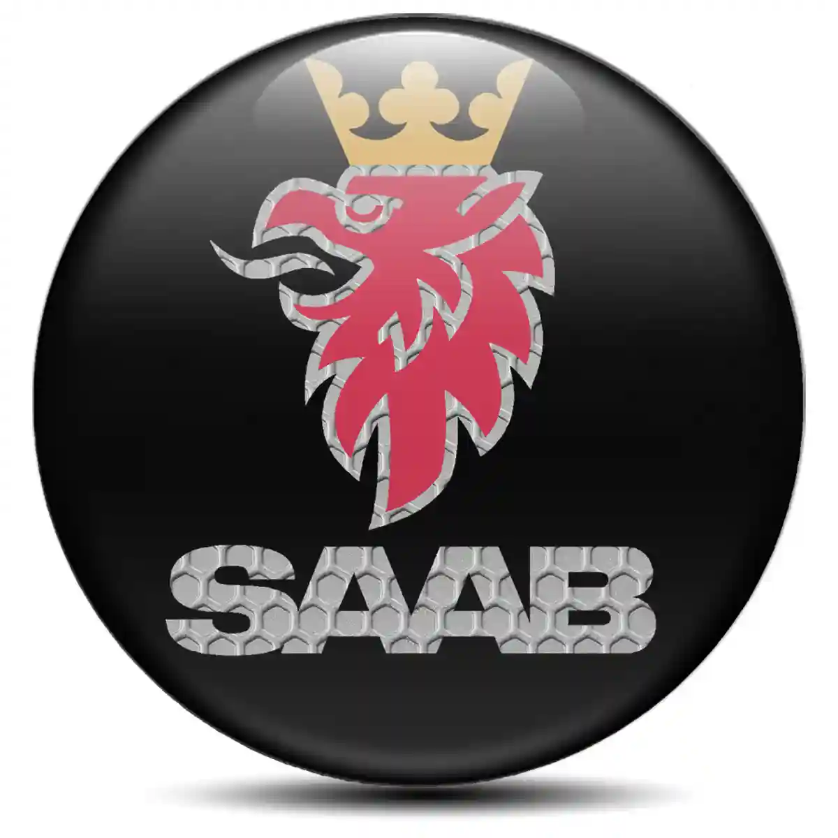 SAAB Logo Silicone Emblem Elite Finish