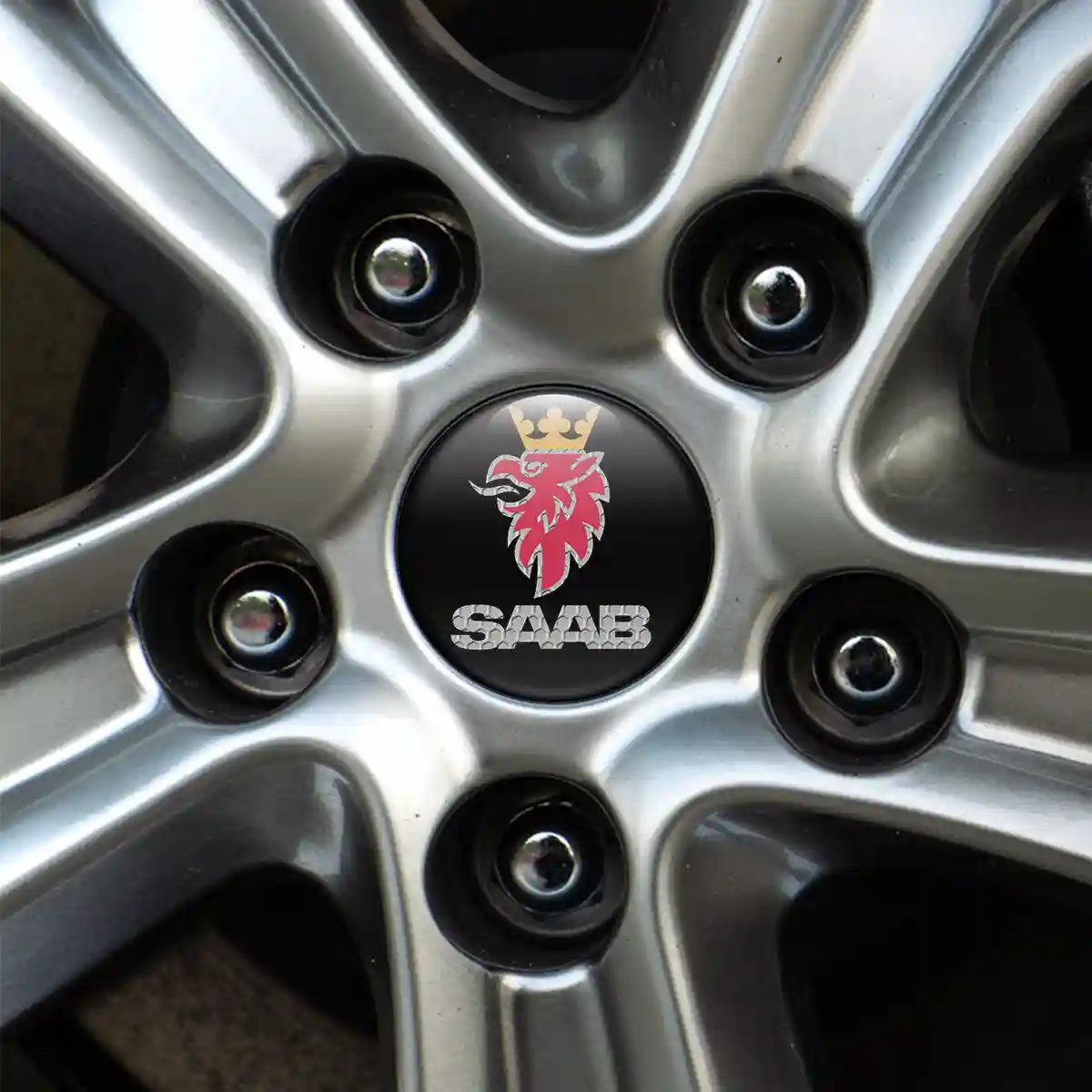 SAAB Logo Silicone Emblem Elite Finish