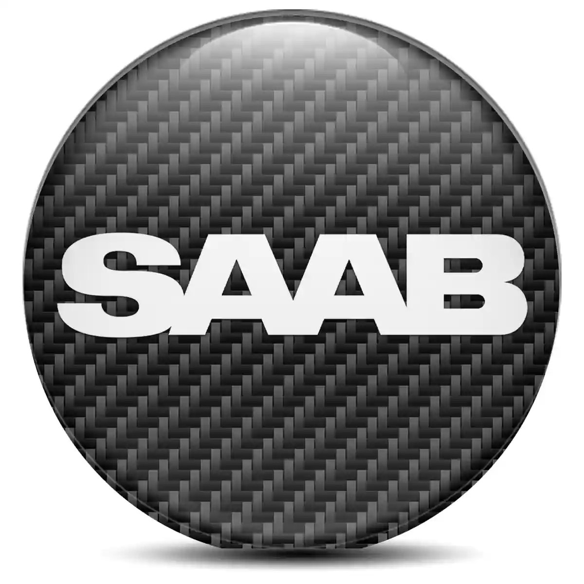 SAAB Logo Silicone Emblem Self-Adhesive Superior Craft