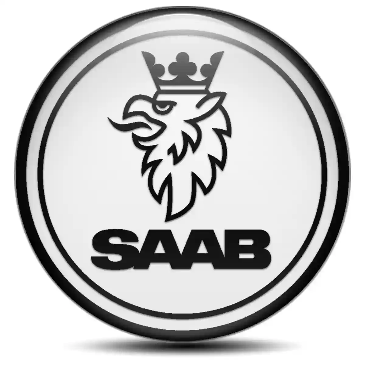 SAAB Logo Silicone Sticker Prime Quality