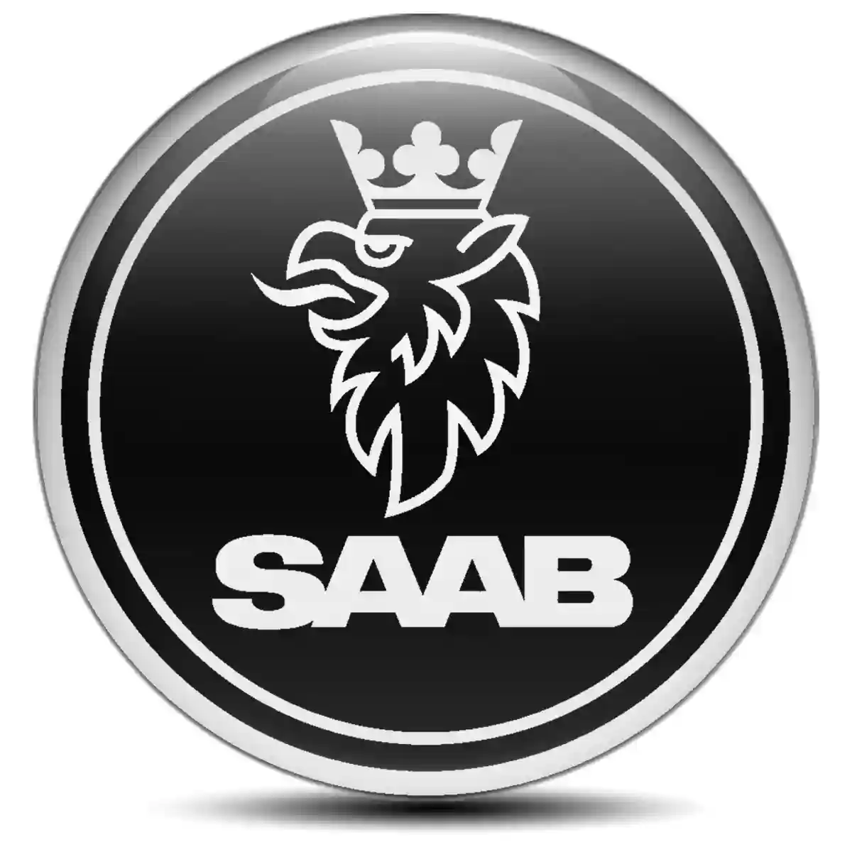 SAAB Logo Silicone Sticker Self-Adhesive Prime Quality