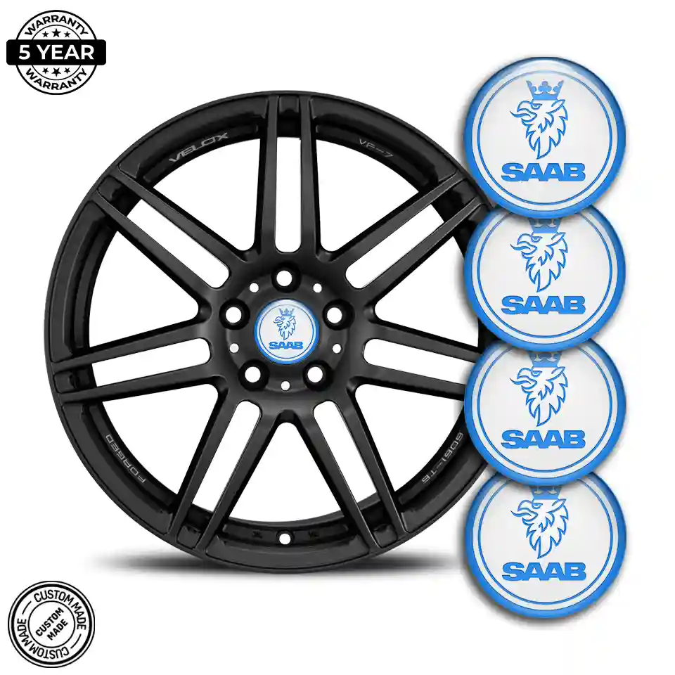 SAAB Silicone Emblem Self-Adhesive Prime Quality