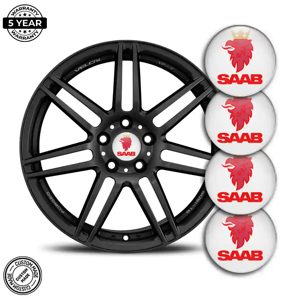 SAAB Silicone Sticker Self-Adhesive Signature Grade