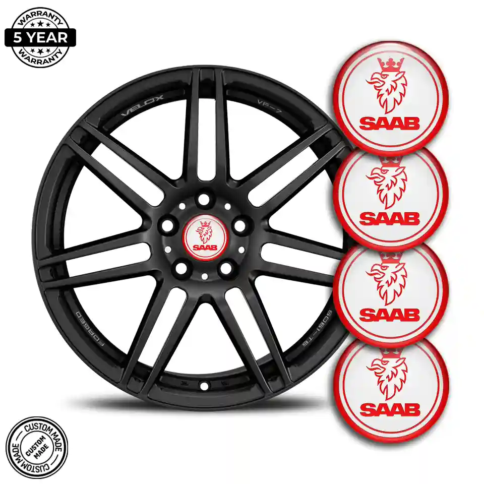 SAAB Silicone Sticker Self-Adhesive Sleek Style