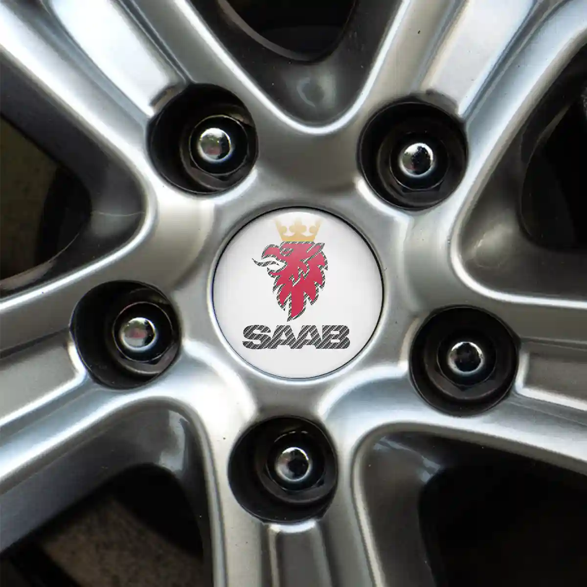 SAAB Wheel Emblem Self-Adhesive Prime Quality