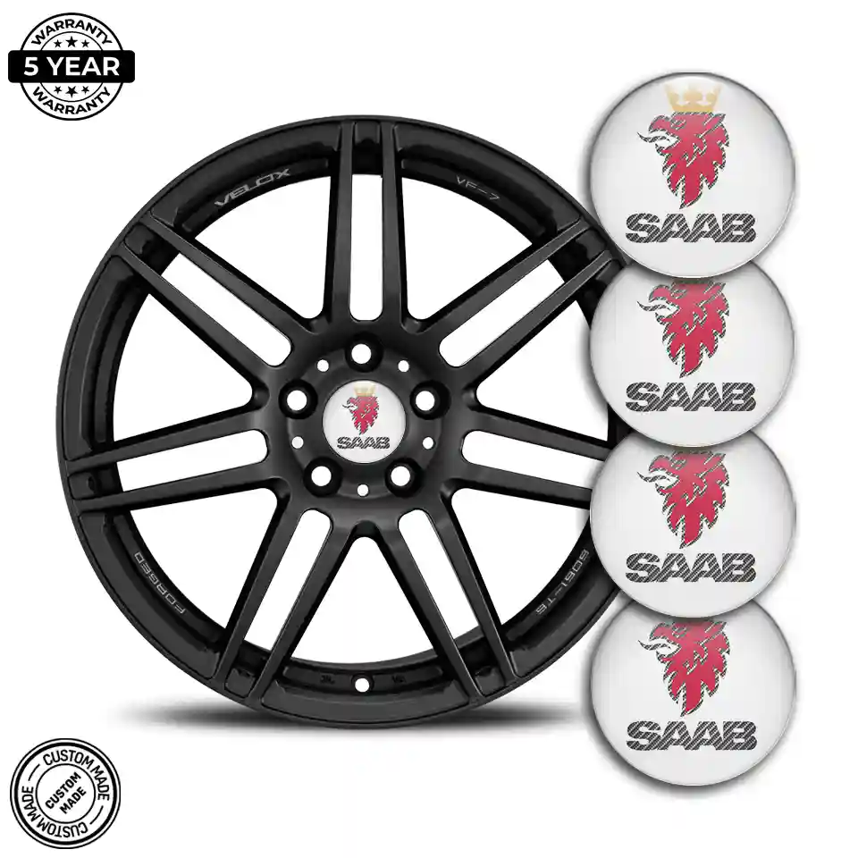 SAAB Wheel Emblem Self-Adhesive Prime Quality