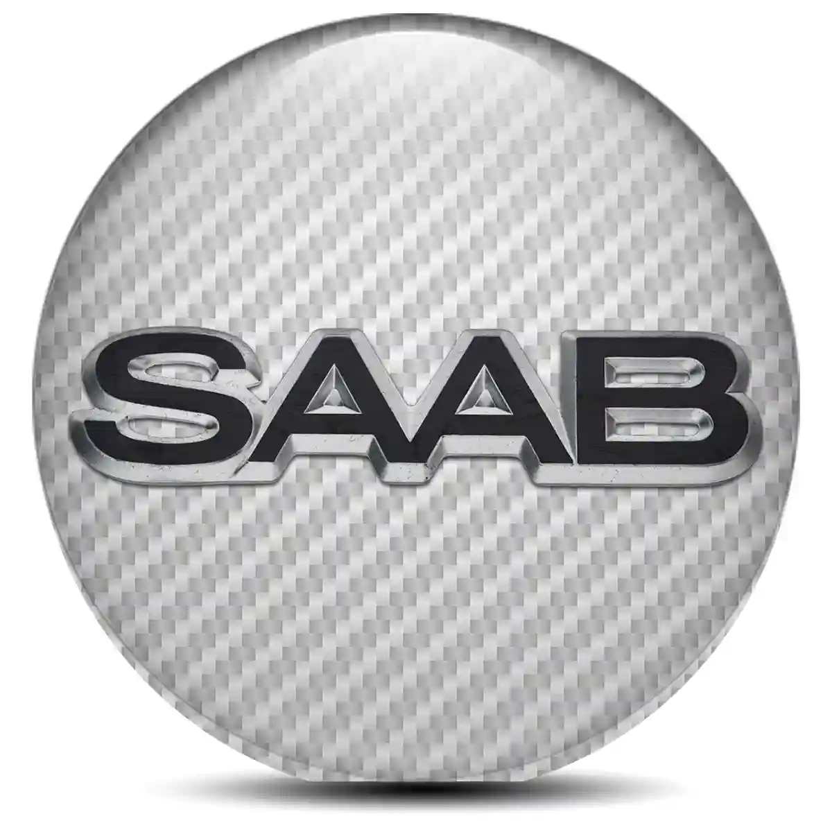 SAAB Wheel Emblem Self-Adhesive Refined Design