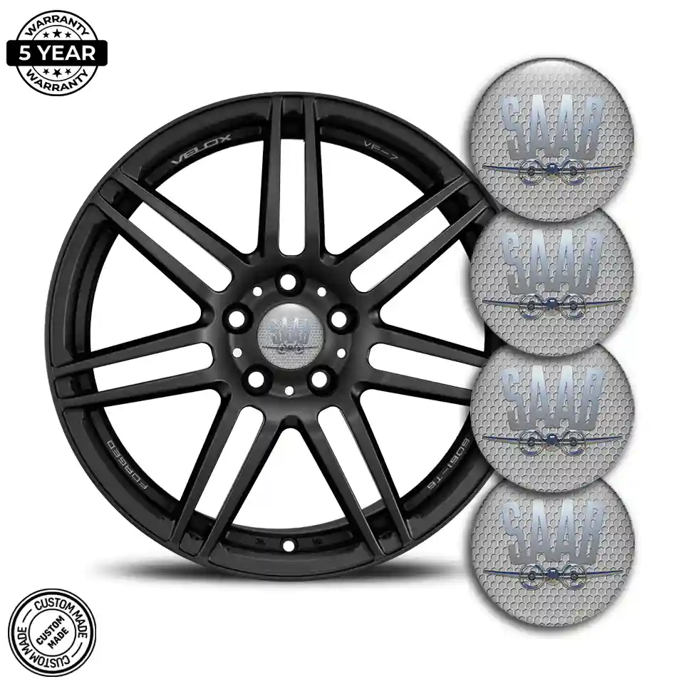 SAAB Wheel Emblems Sleek Style