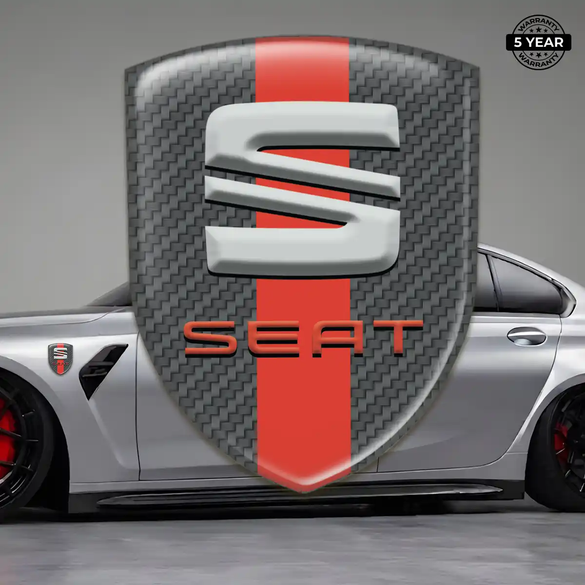 Seat 3D Badge Sticker Elite Finish