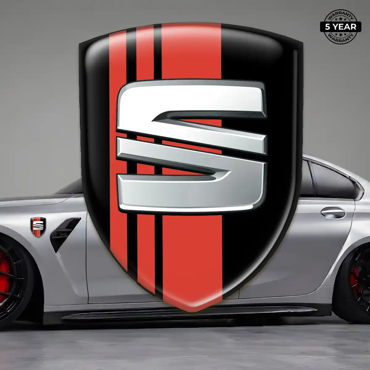 Seat 3D Badge Sticker Signature Grade