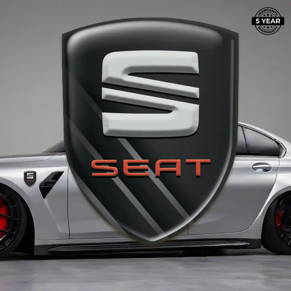 Seat 3D Badge Sticker Sleek Style