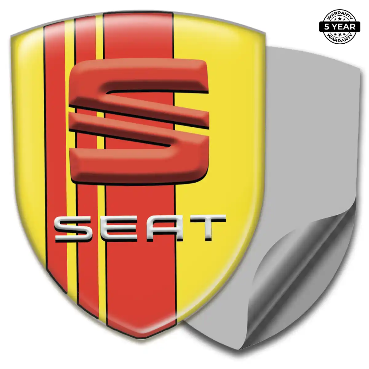 Seat 3D Domed Sticker Prime Quality