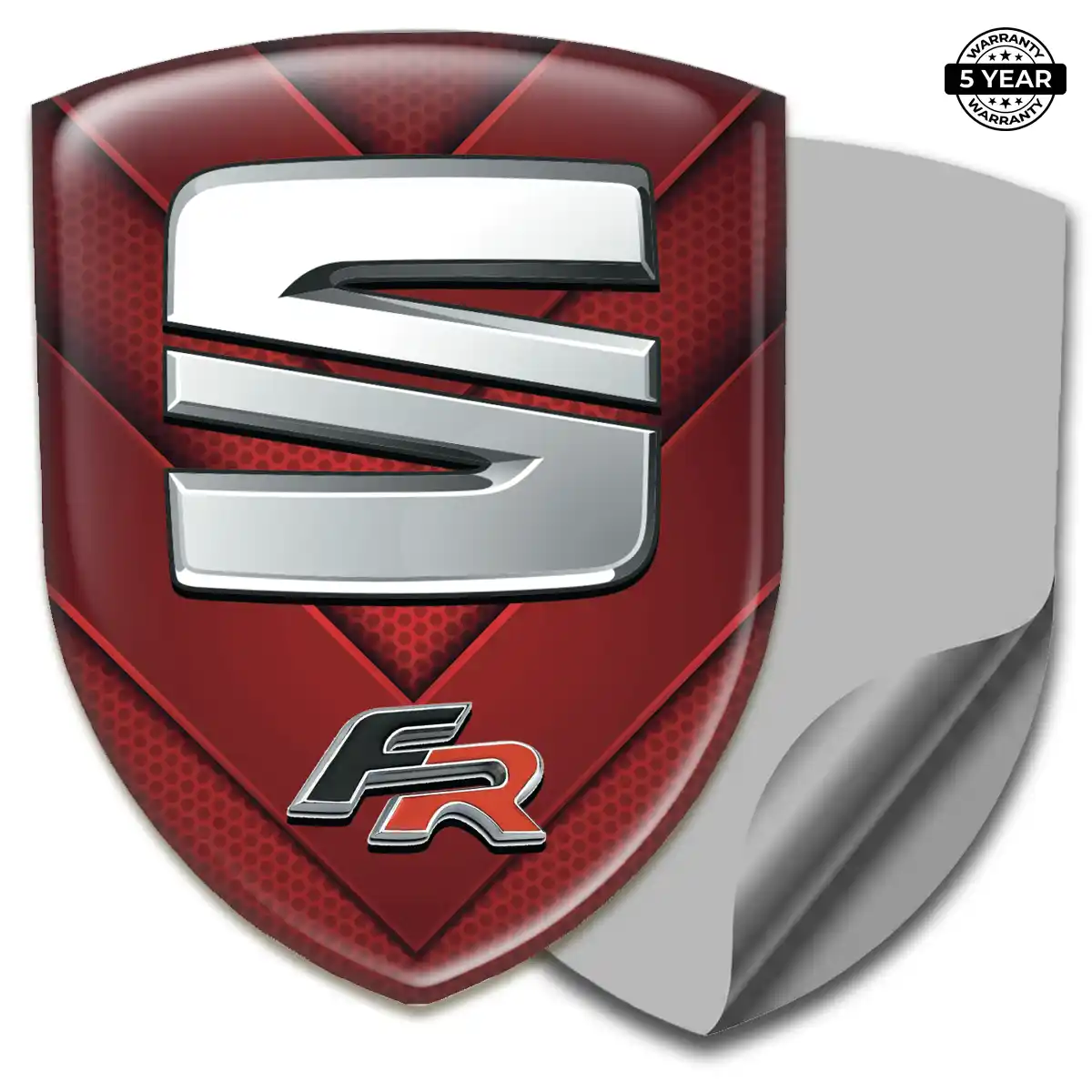 Seat 3D Emblem Sticker Elite Finish
