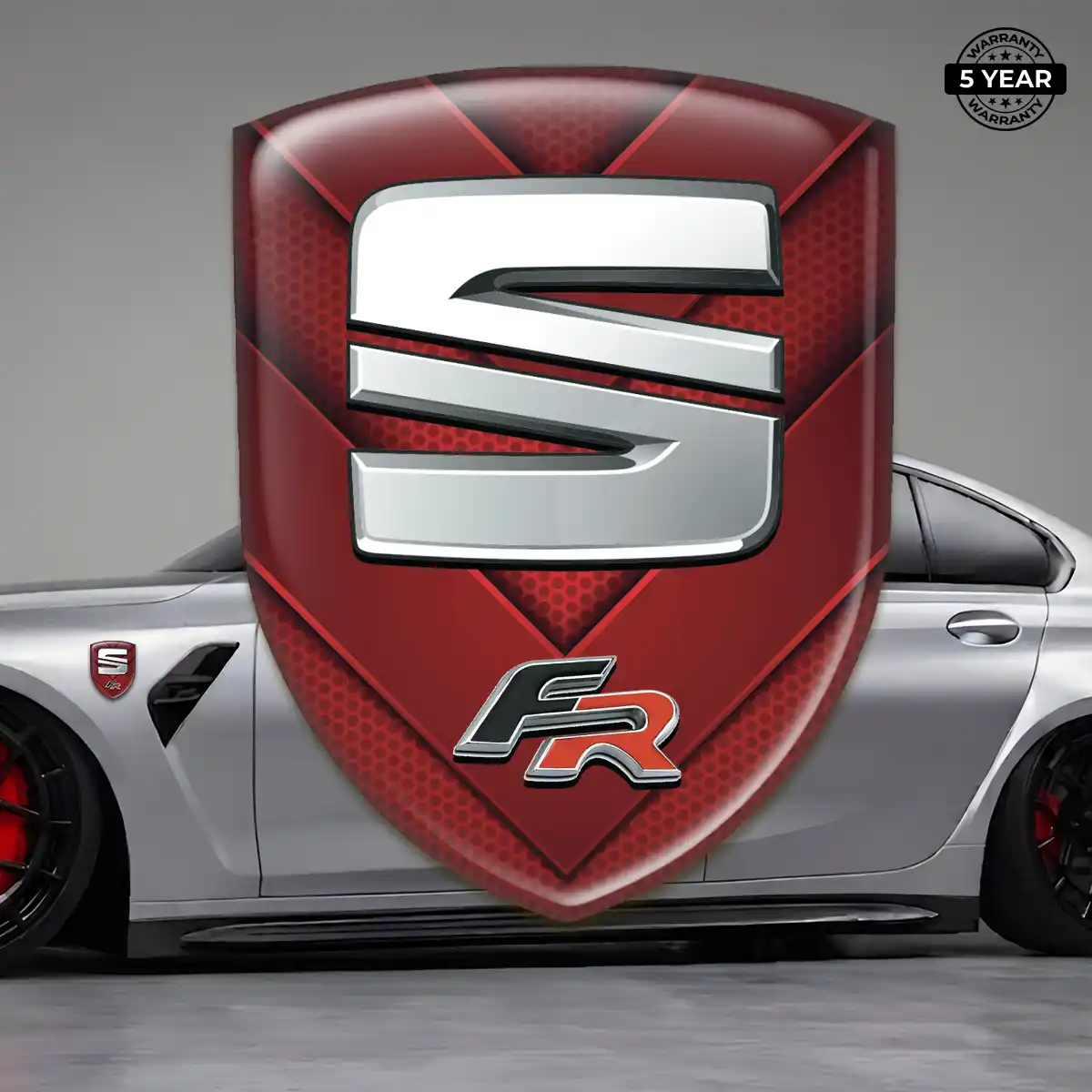 Seat 3D Emblem Sticker Elite Finish