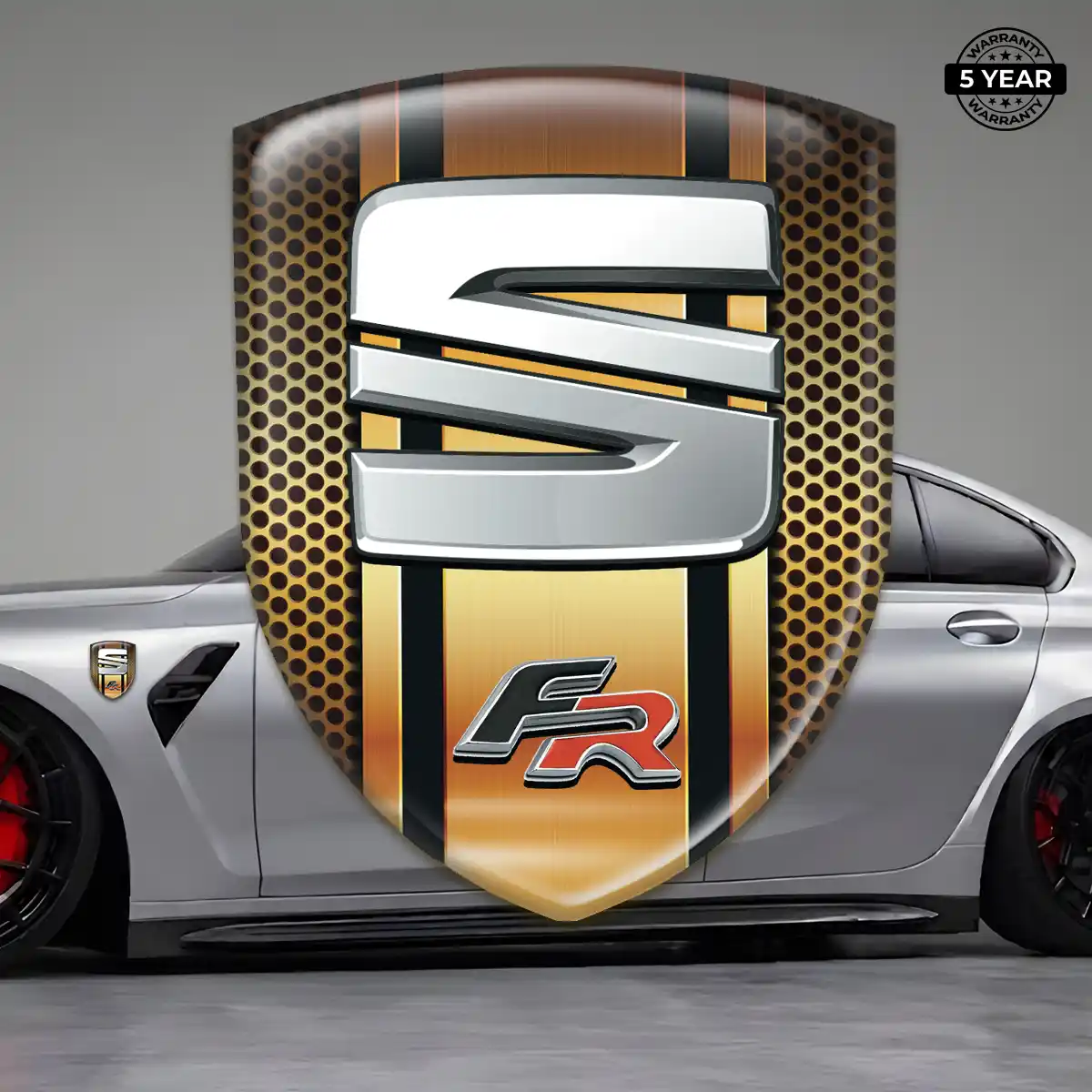 Seat 3D Emblem Sticker Signature Grade