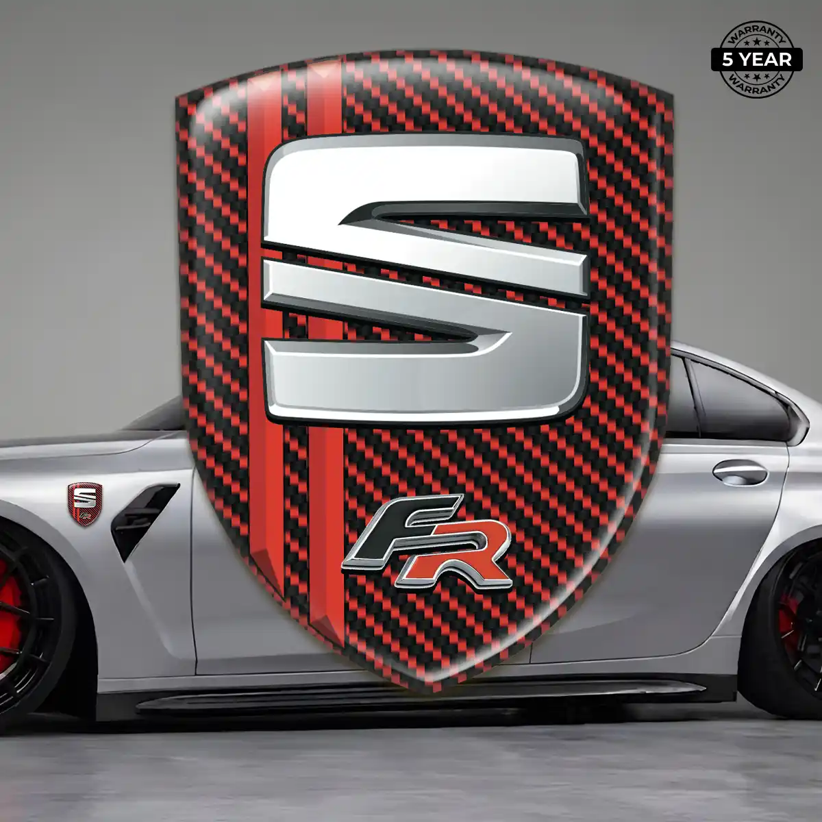 Seat 3D Gel Sticker Refined Design