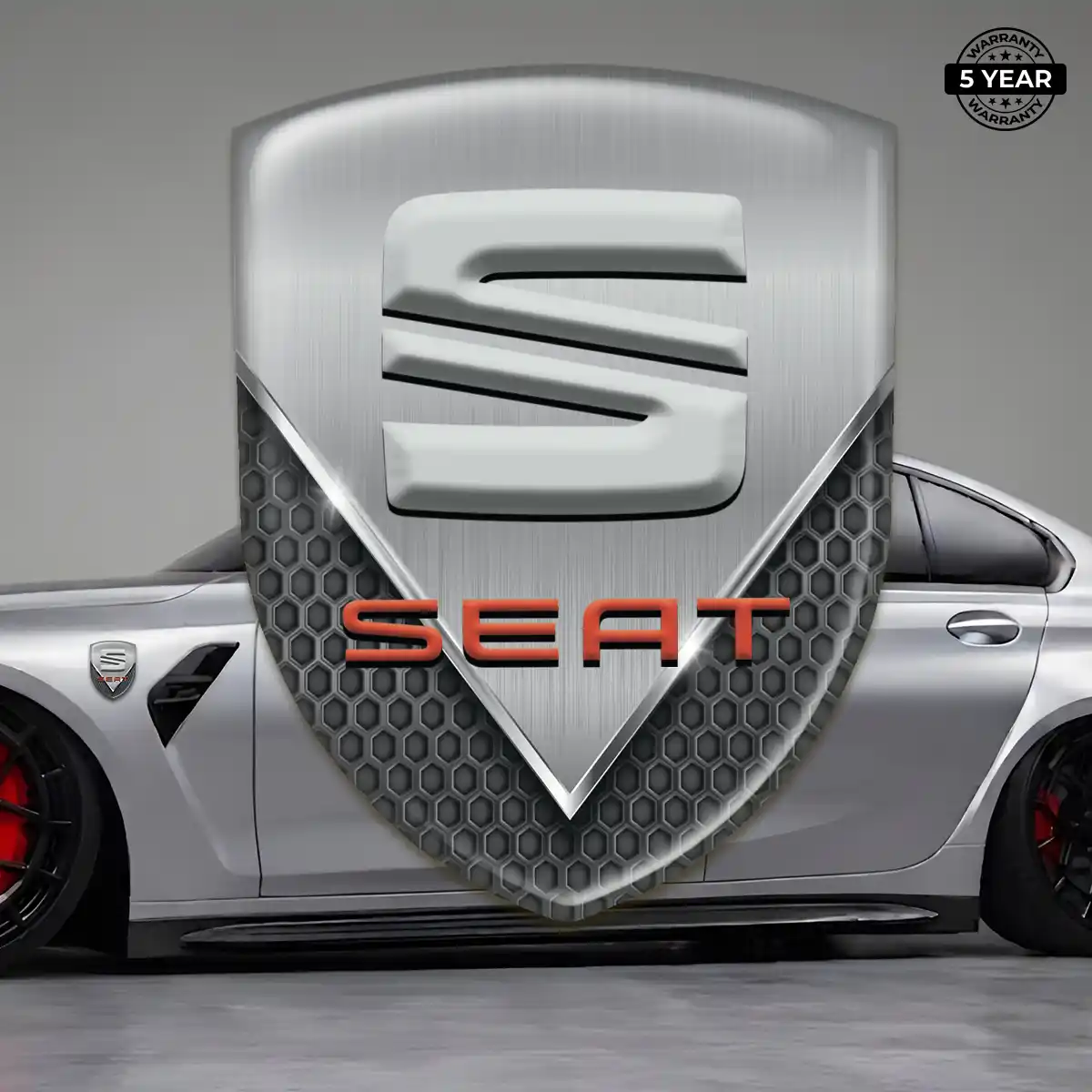 Seat 3D Gel Sticker Sleek Style