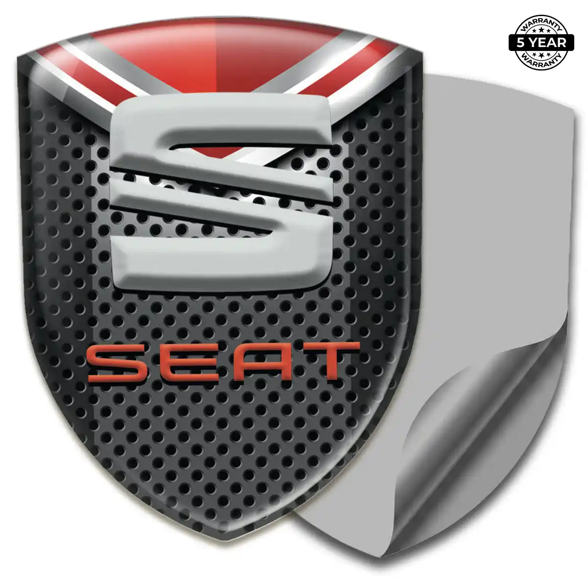 Seat 3D Logo Sticker Elite Finish