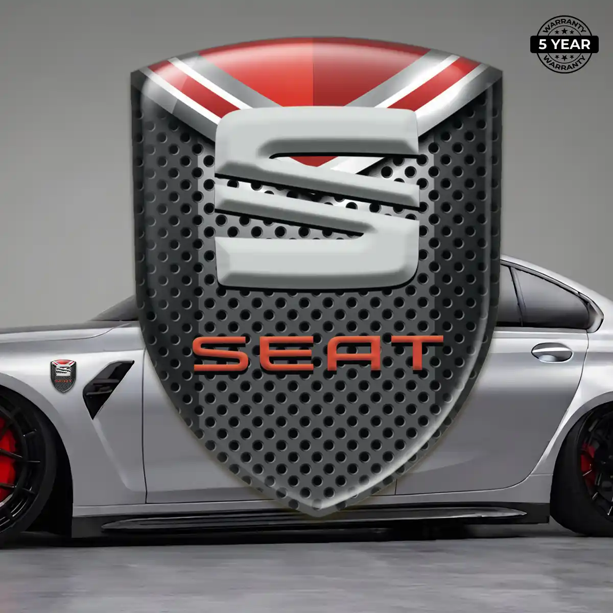 Seat 3D Logo Sticker Elite Finish