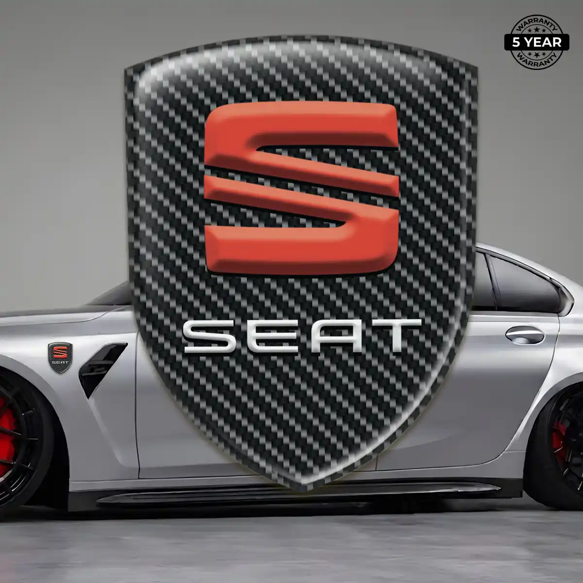 Seat 3D Logo Sticker Prime Quality
