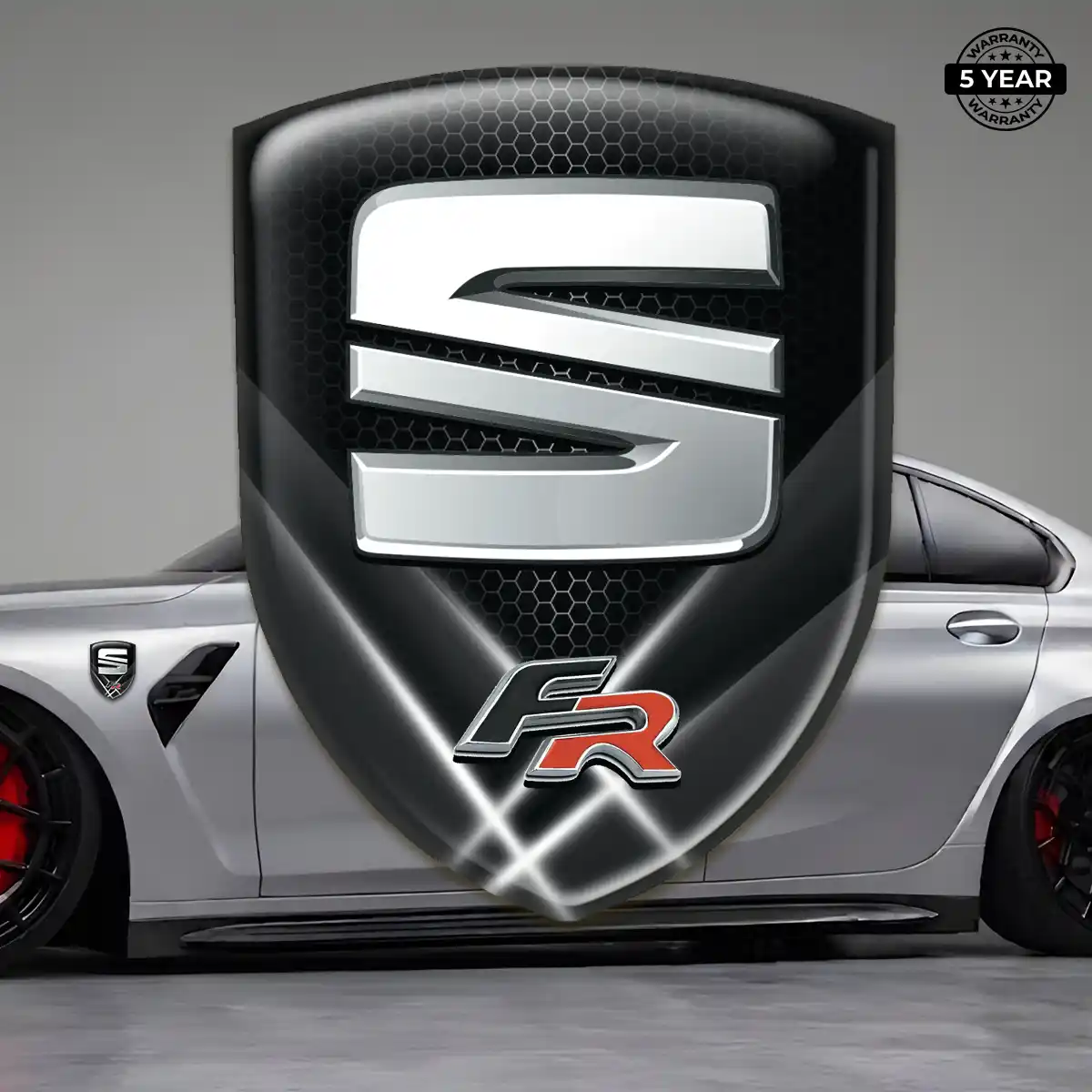Seat 3D Logo Sticker Signature Grade