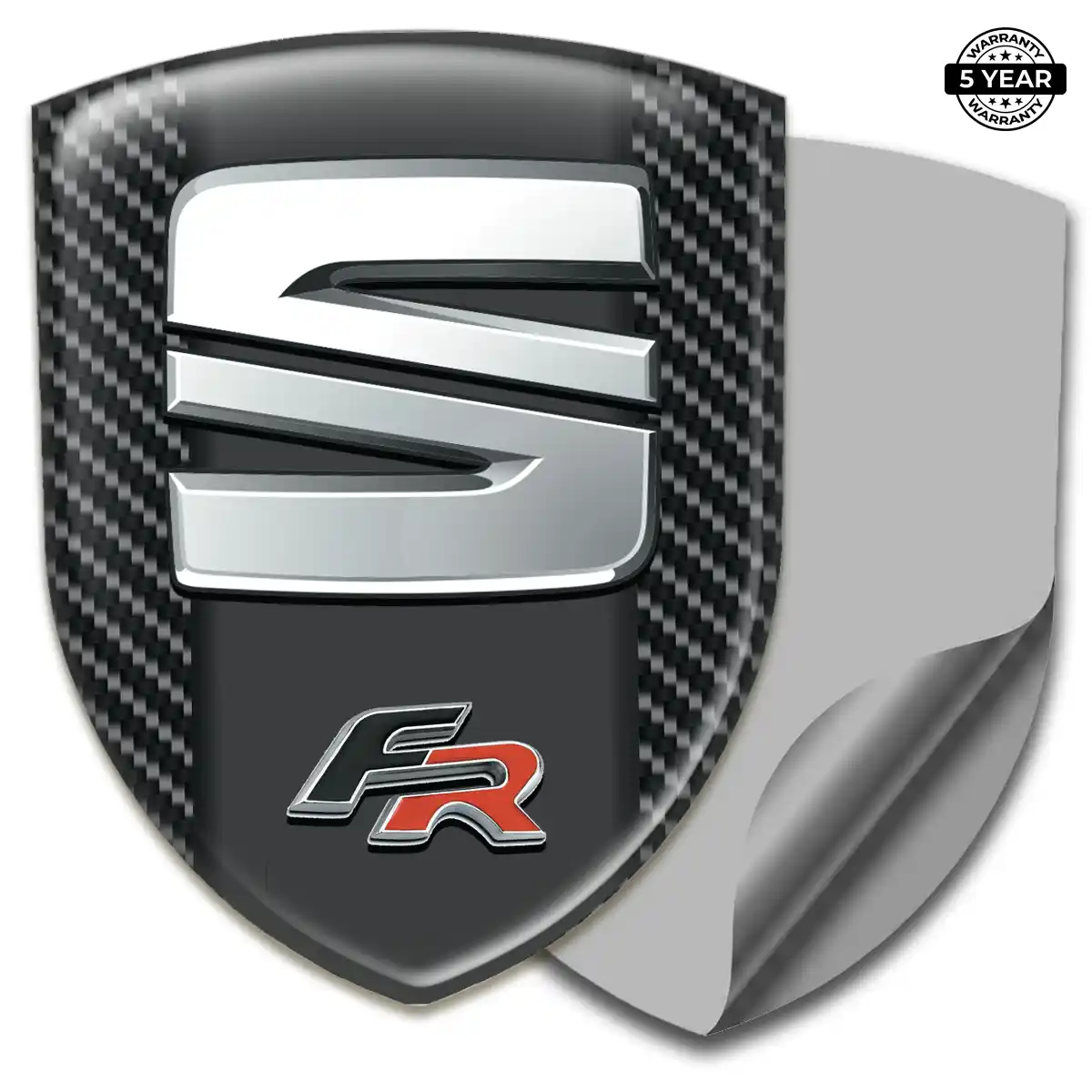 Seat 3D Resin Sticker Refined Design
