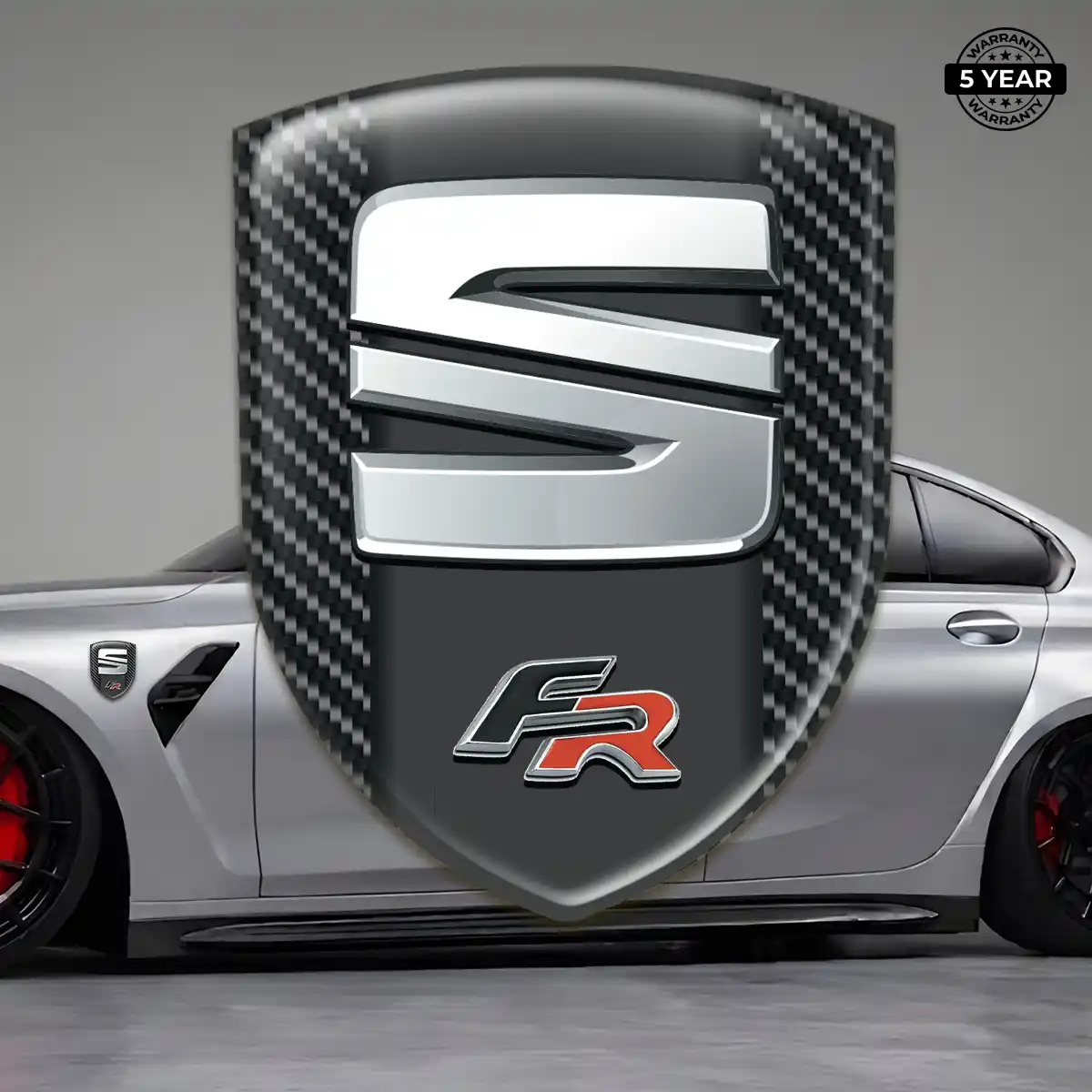Seat 3D Resin Sticker Refined Design